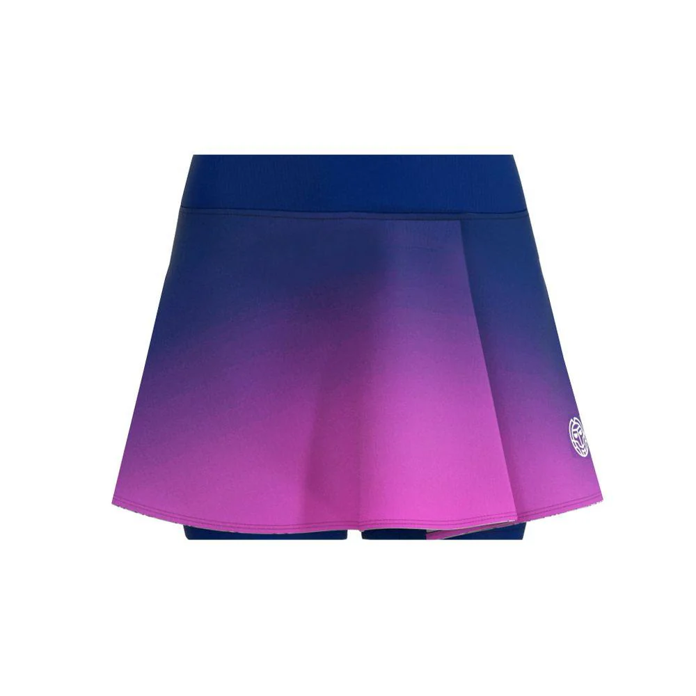 Bidi Badu Colortwist Printed Wavy Junior Skort (Girl's) - Pink/Dark Blue