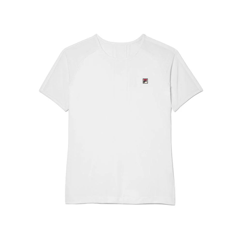 Fila White Line Short Sleeve Top - White