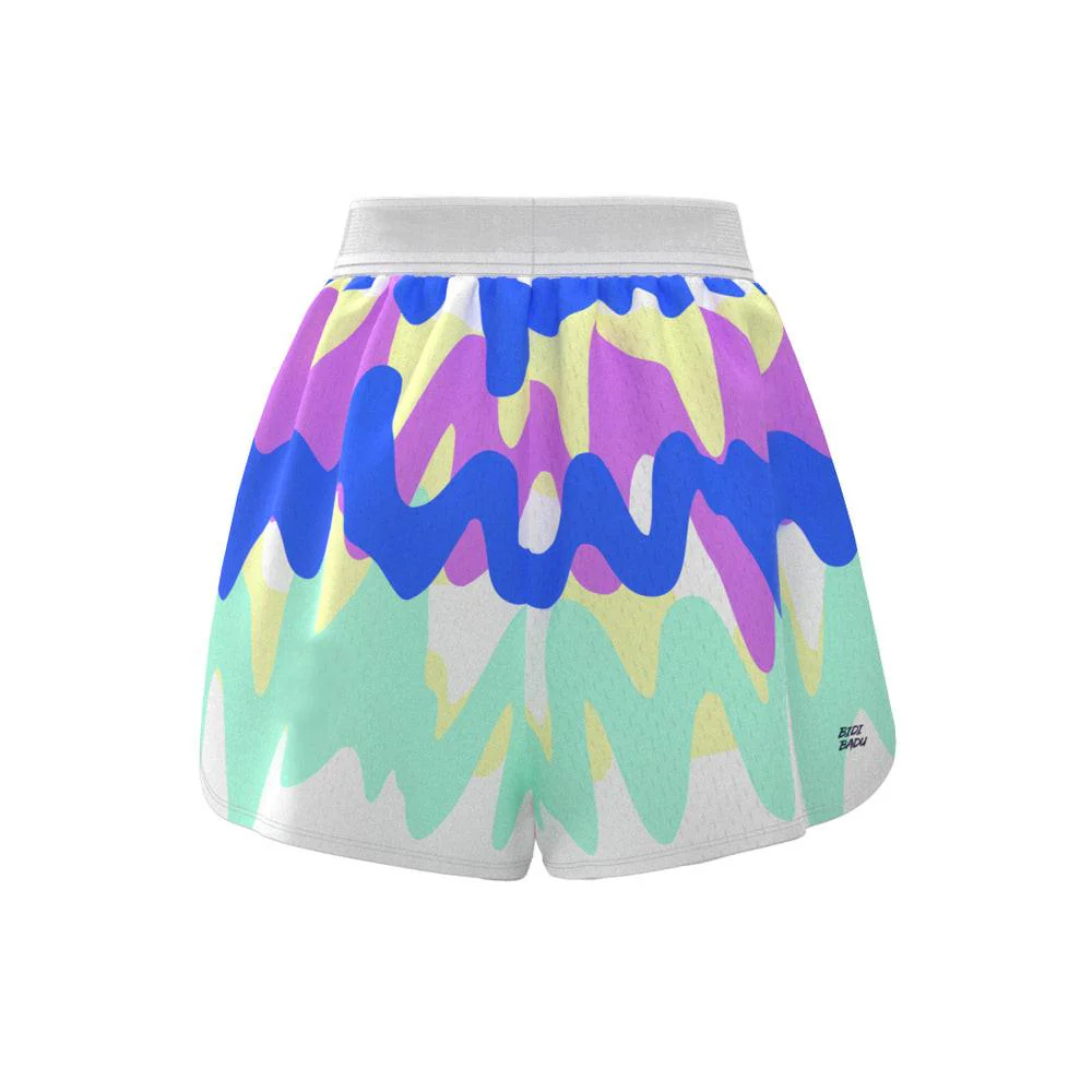 Good Vibes Printed 2 In 1 Shorts - White/Mixed - Image 2